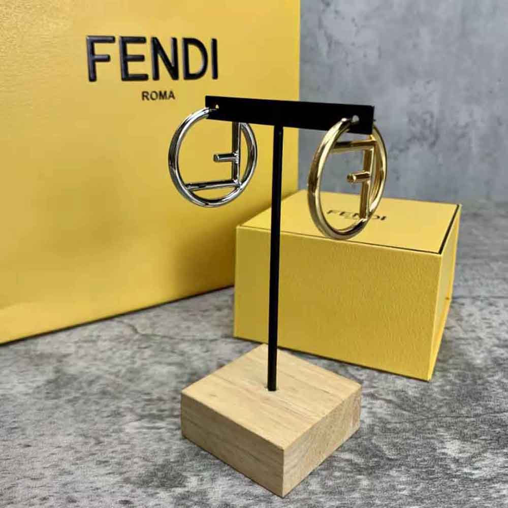 Fendi Women F Is Fendi Earrings Gold and Palladium Earrings - image 3
