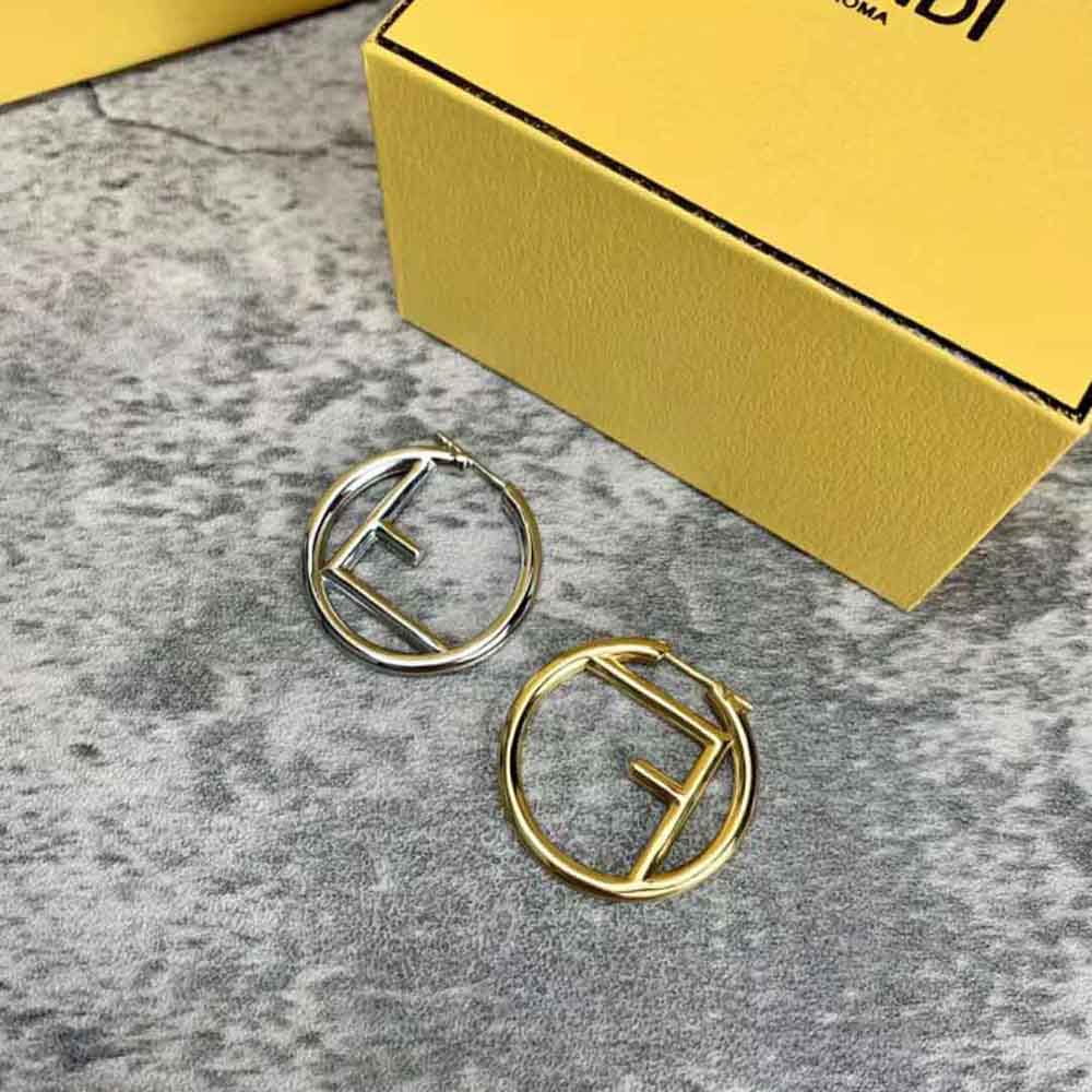 Fendi Women F Is Fendi Earrings Gold and Palladium Earrings - image 5
