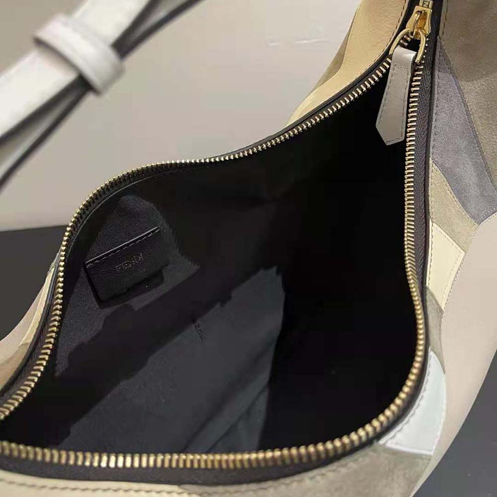 Fendi Women Fendigraphy Medium Leather Bag with Multicolor Inlay - image 10
