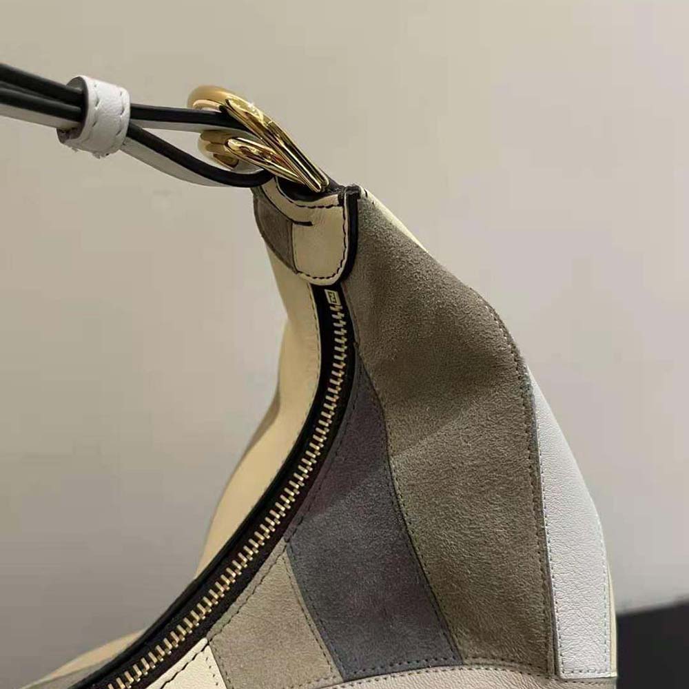 Fendi Women Fendigraphy Medium Leather Bag with Multicolor Inlay - image 7