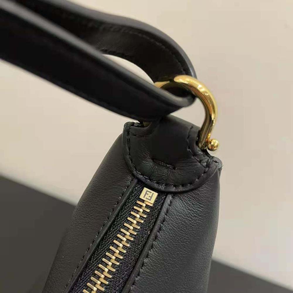 Fendi Women Fendigraphy Small Black Leather Bag-Black - image 7