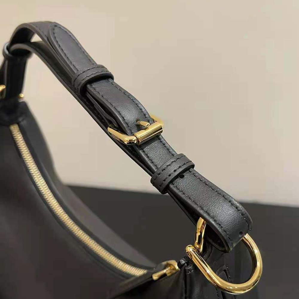 Fendi Women Fendigraphy Small Black Leather Bag-Black - image 6