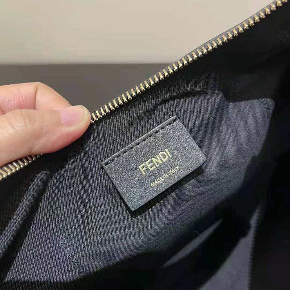 Fendi Women Fendigraphy Small Black Leather Bag-Black - image 10