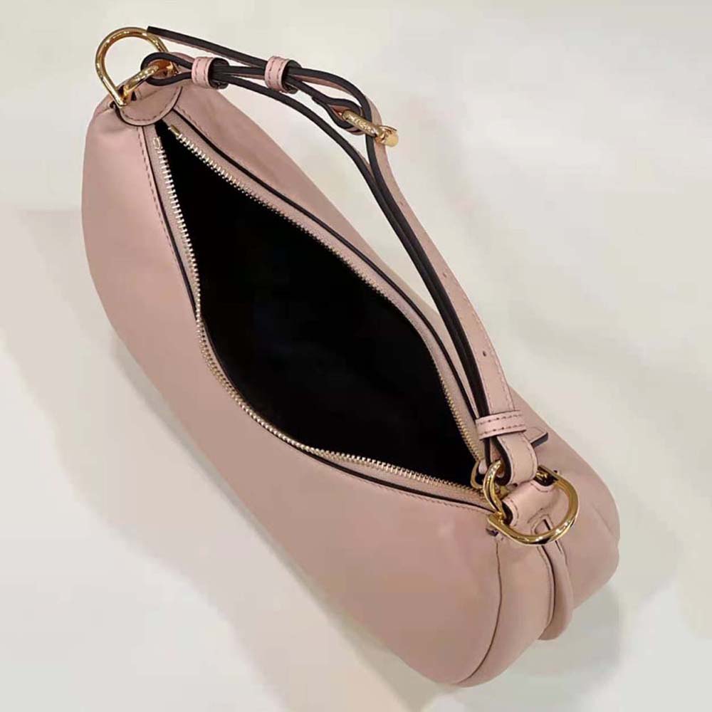 Fendi Women Fendigraphy Small Pale Pink Leather Bag - image 5