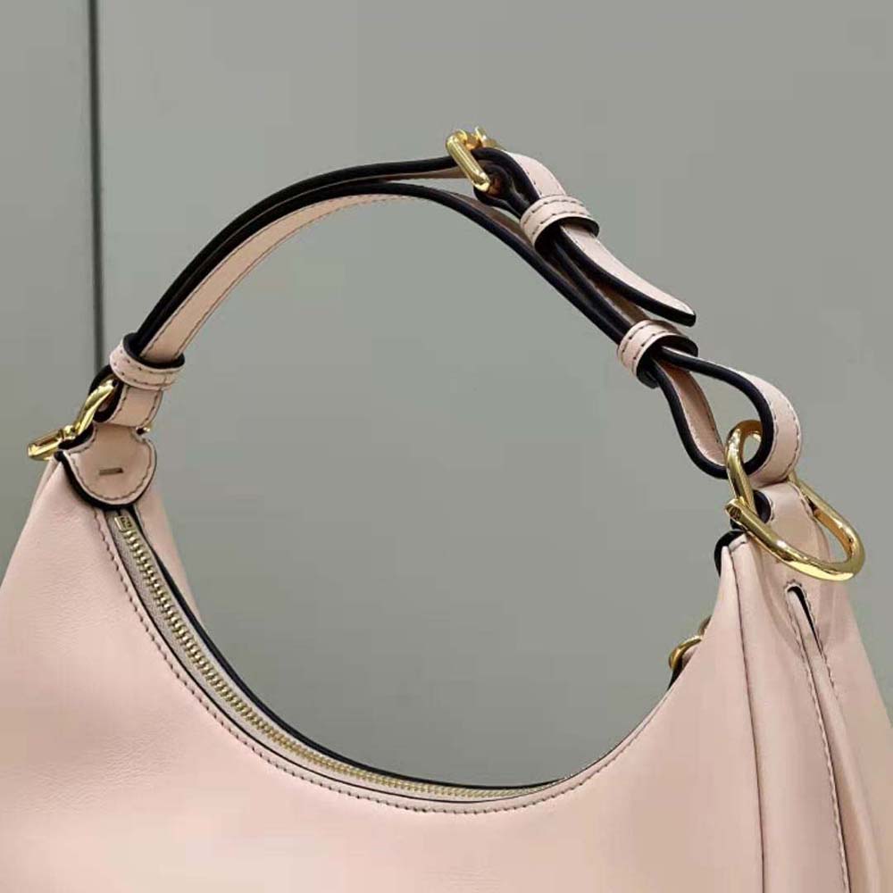 Fendi Women Fendigraphy Small Pale Pink Leather Bag - image 6