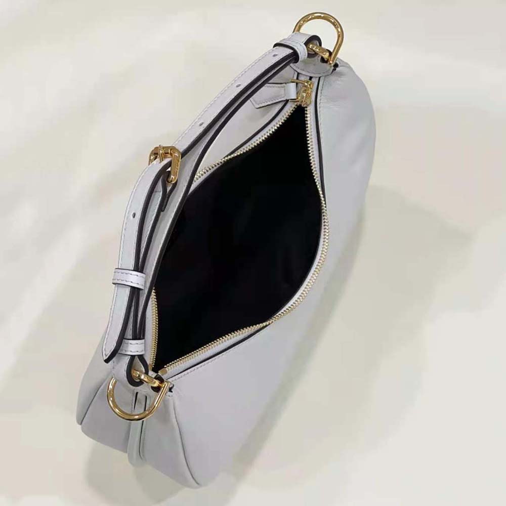 Fendi Women Fendigraphy Small White Leather Bag - image 6