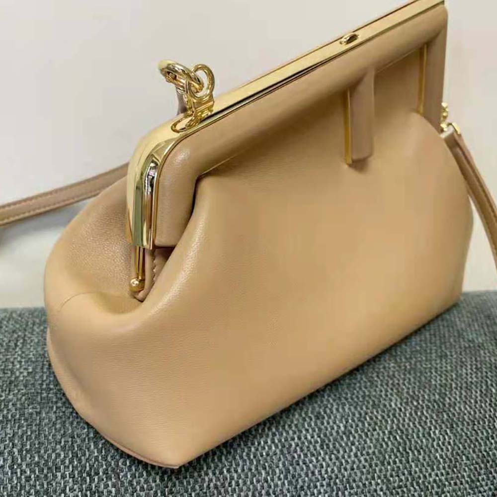Fendi Women First Small Beige Leather Bag - image 5