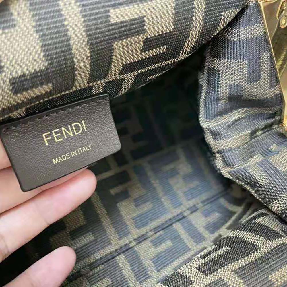 Fendi Women First Small Dark Brown Leather Bag - image 9