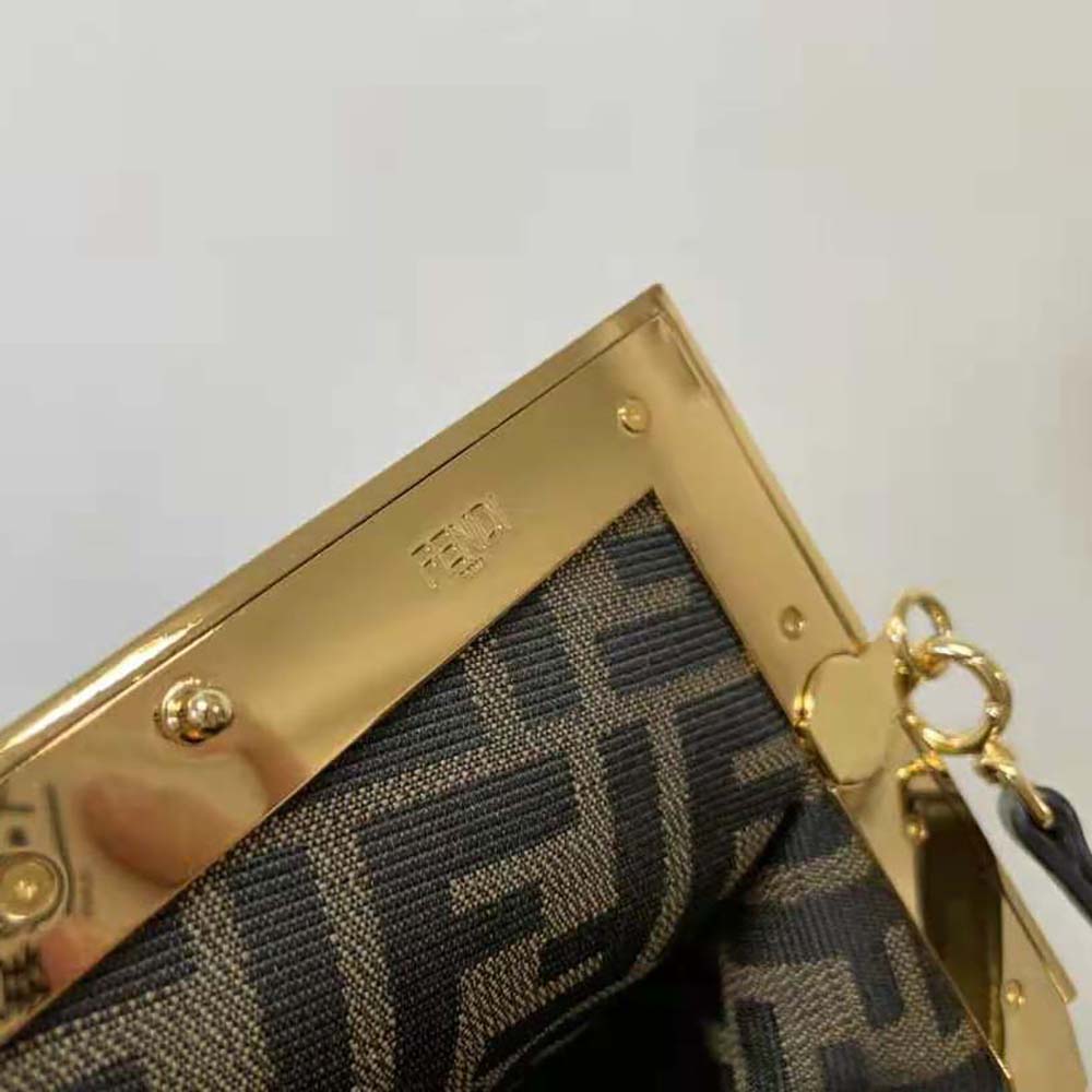 Fendi Women First Small Dark Brown Leather Bag - image 8