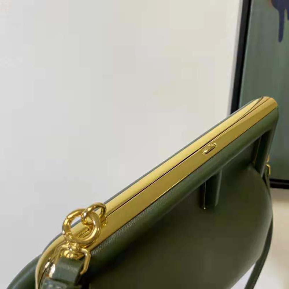 Fendi Women First Small Dark Green Leather Bag - image 7