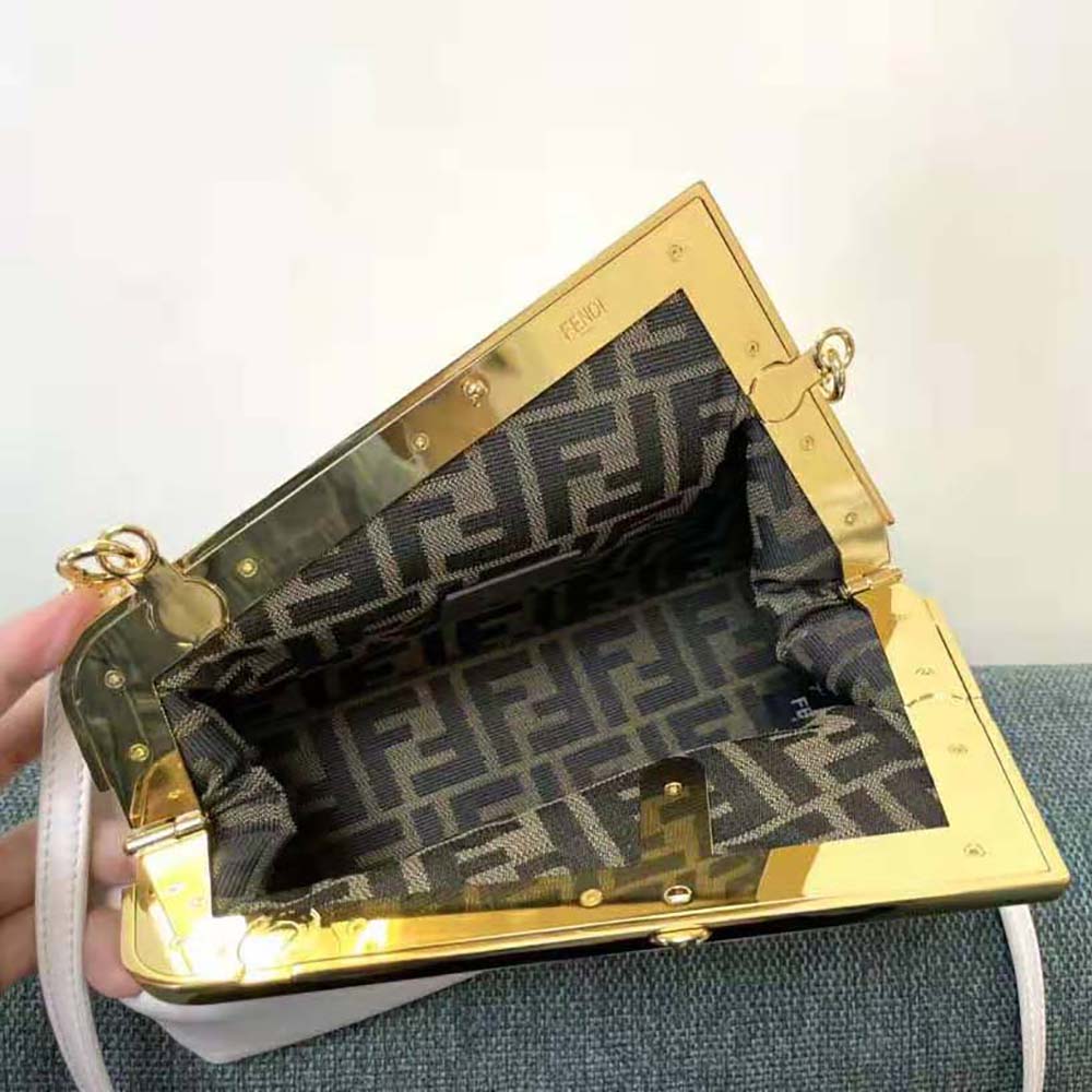 Fendi Women First Small White Leather Bag - image 8