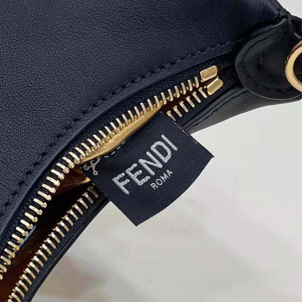 Fendi Women Nano Fendigraphy Black Leather Charm - image 10