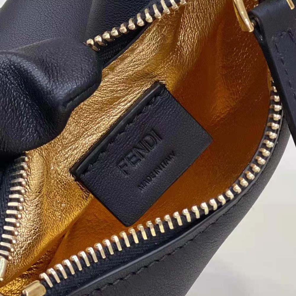 Fendi Women Nano Fendigraphy Black Leather Charm - image 8