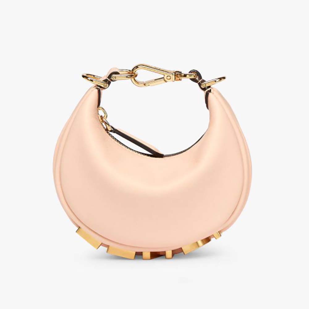 Fendi Women Nano Fendigraphy Light Pink Leather Charm - image 1