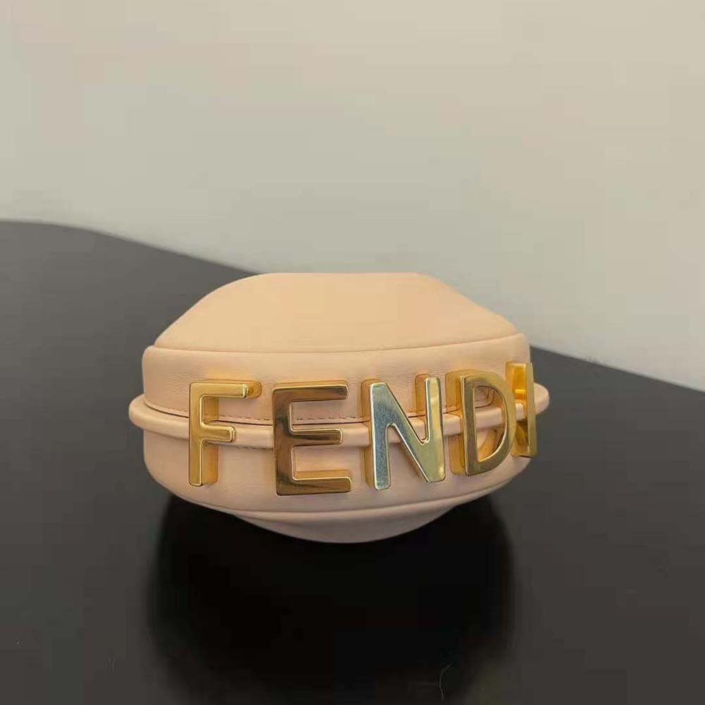 Fendi Women Nano Fendigraphy Light Pink Leather Charm - image 5