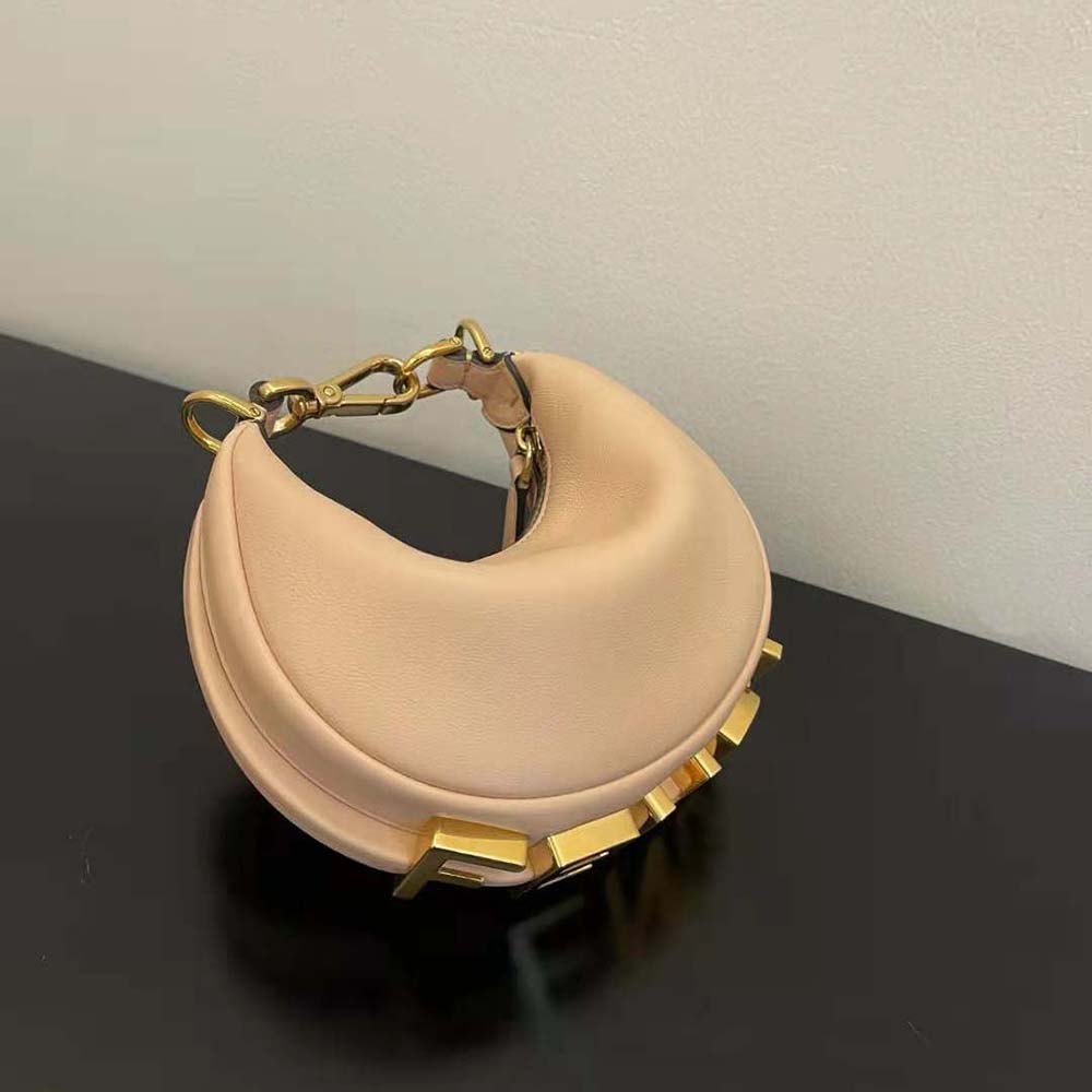Fendi Women Nano Fendigraphy Light Pink Leather Charm - image 3
