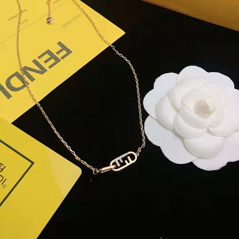 Fendi Women O Lock Necklace Gold-Colored Necklace - image 7