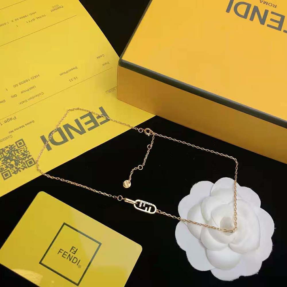 Fendi Women O Lock Necklace Gold-Colored Necklace - image 6