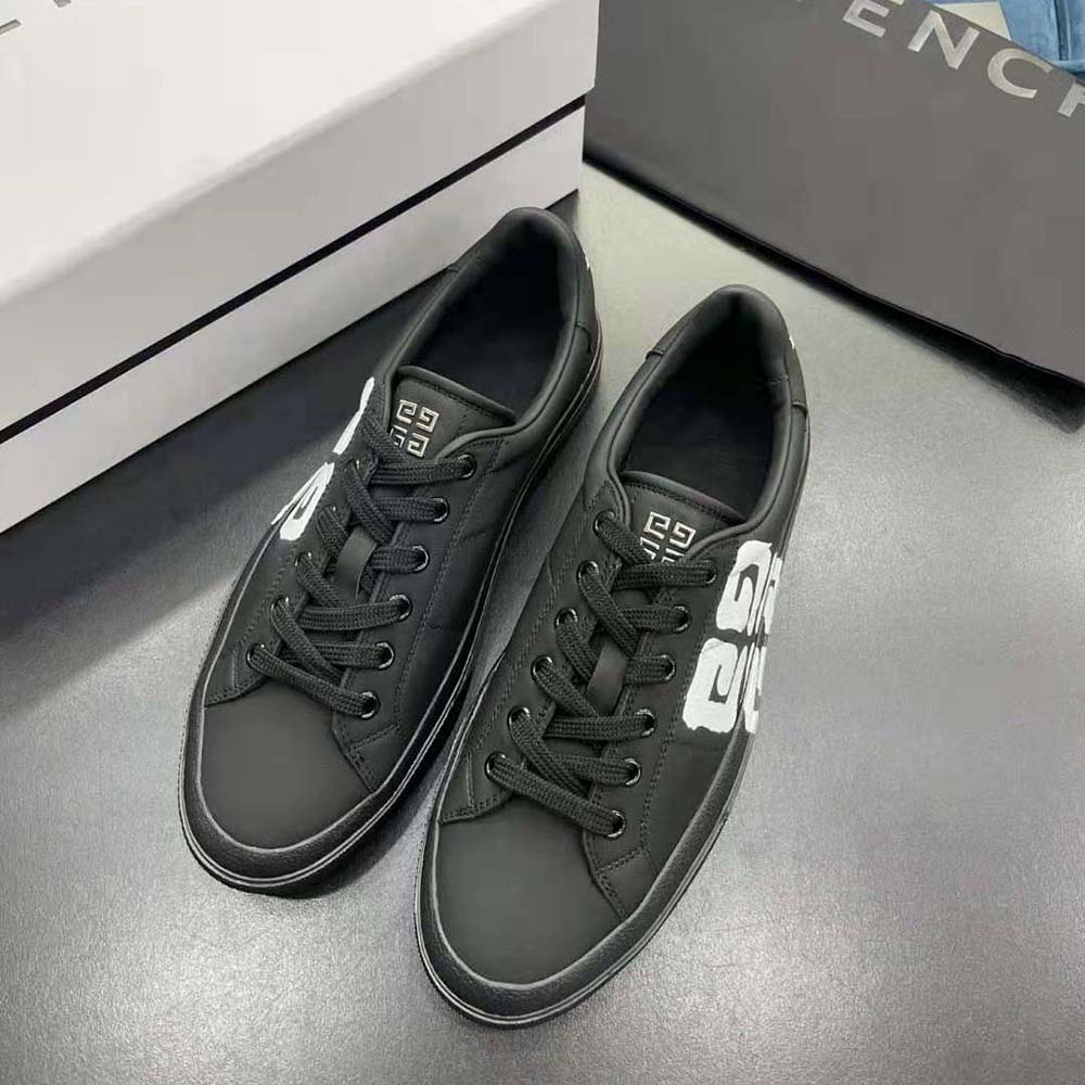 Top angle showing lace-up and silhouette of Givenchy Men Sneakers City Sport