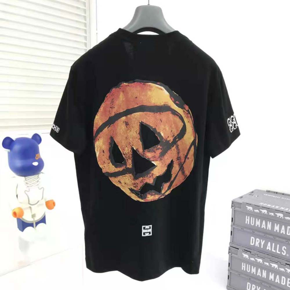 Side profile showing slim fit silhouette of Givenchy Men Slim Fit T-shirt
