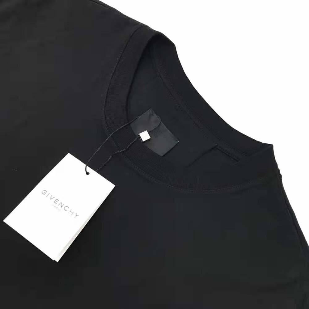 Givenchy Men Slim Fit T-shirt in Jersey with Ceramic Print-Black - image 4