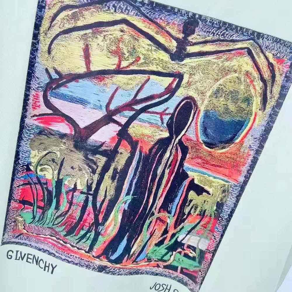 Givenchy Men Slim Fit T-shirt in Jersey with Reaper Patch-Lime - image 6