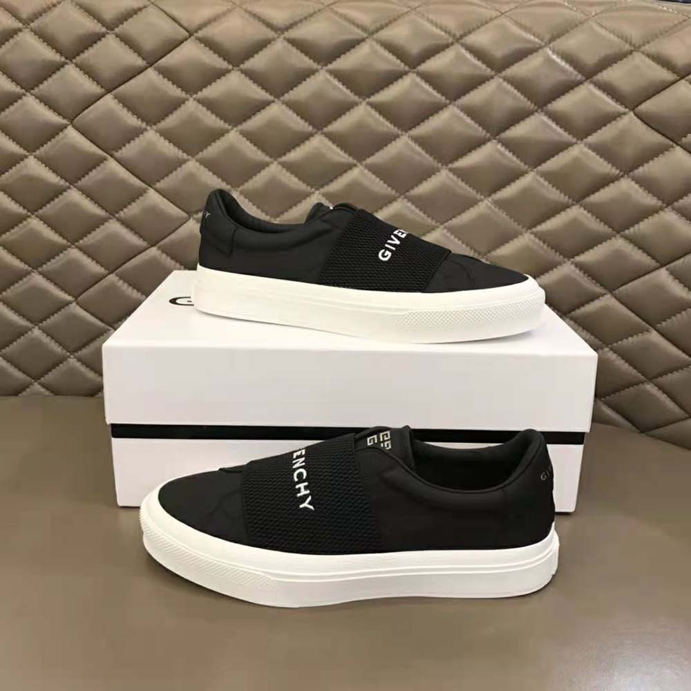 Givenchy Women Sneakers in Leather with Givenchy Webbing-Black - image 4