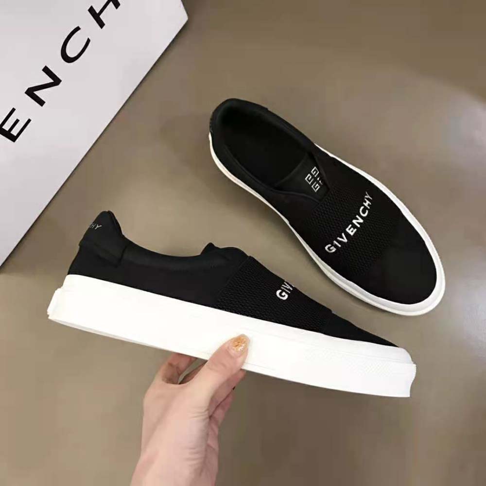 Givenchy Women Sneakers in Leather with Givenchy Webbing-Black - image 5