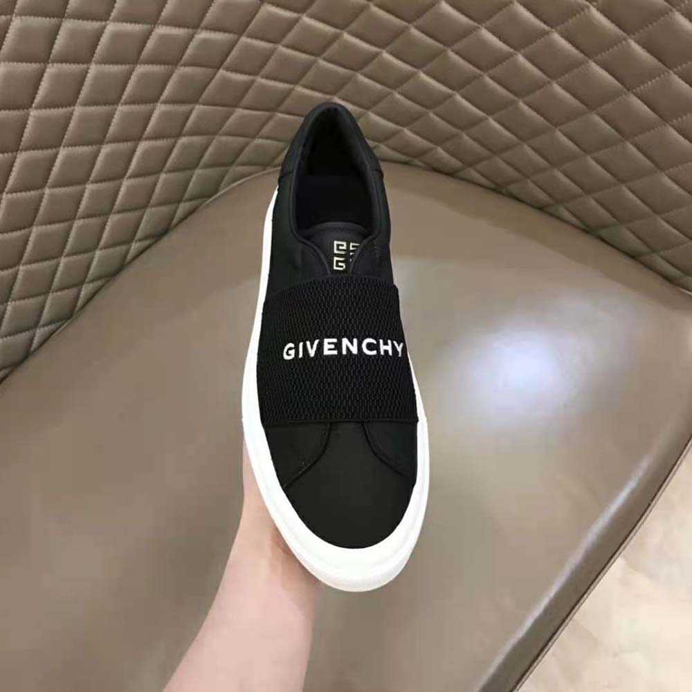 Givenchy Women Sneakers in Leather with Givenchy Webbing-Black - image 8