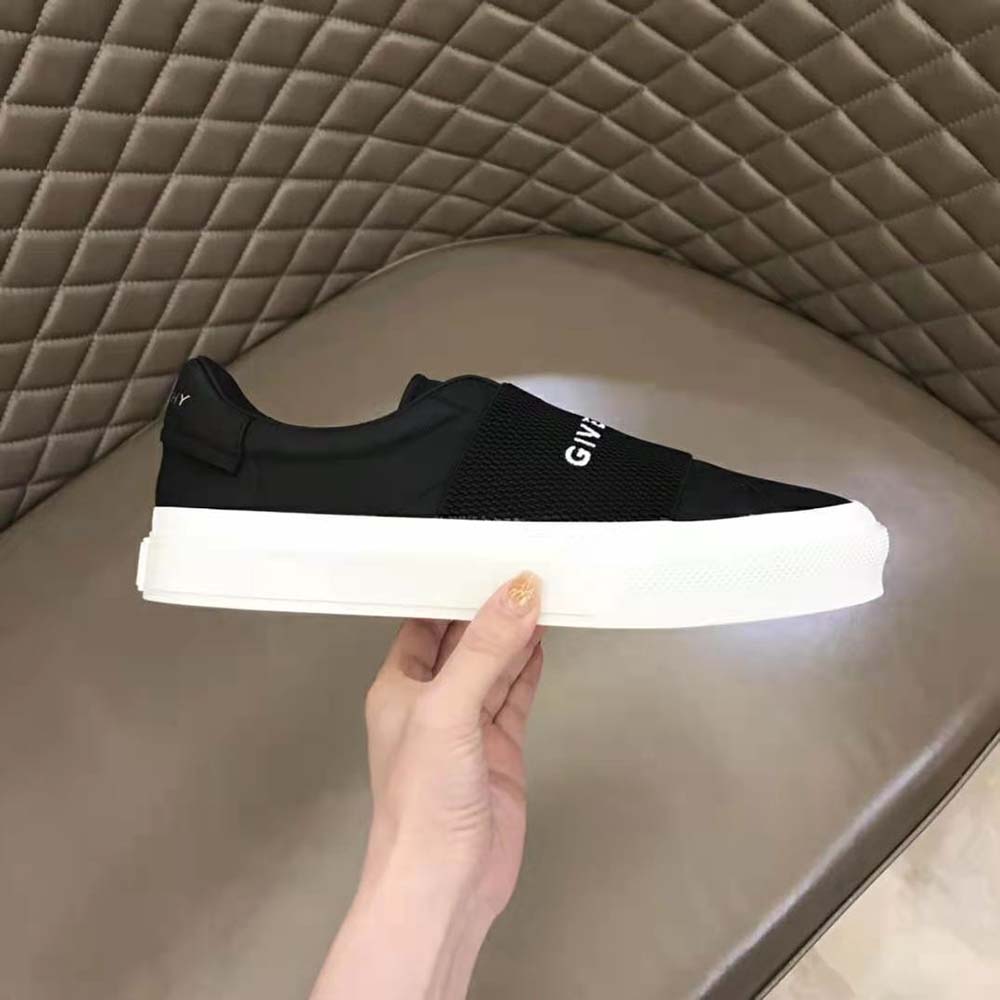 Givenchy Women Sneakers in Leather with Givenchy Webbing-Black - image 9