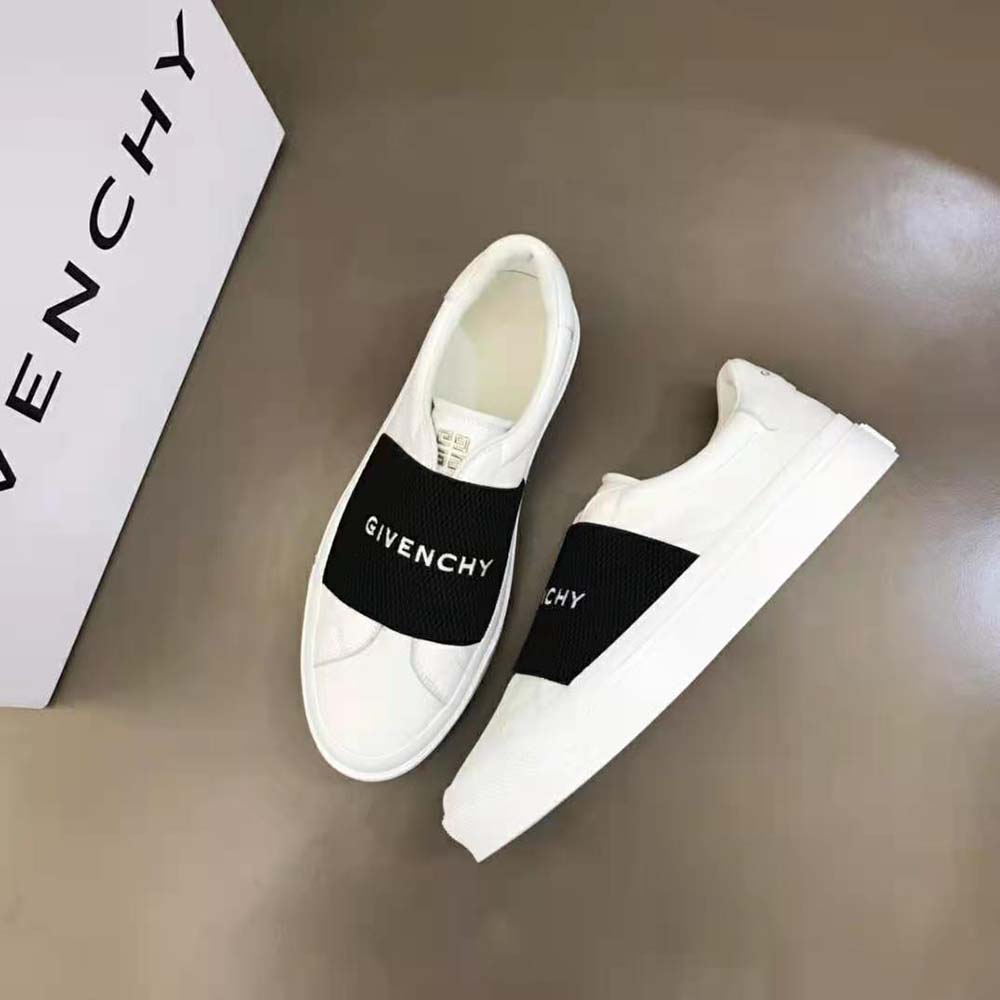 Overhead view showing laces and clean silhouette of Givenchy Women Sneakers