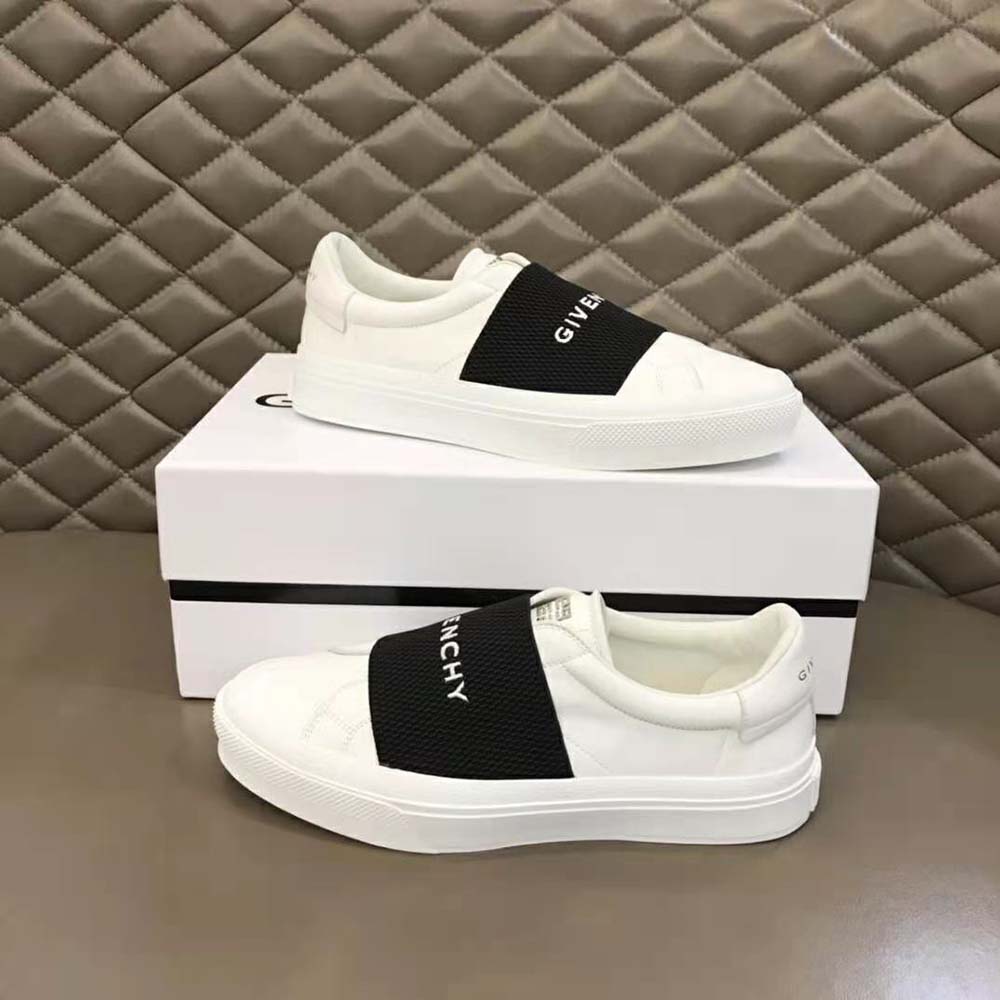 Givenchy Women Sneakers in Leather with Givenchy Webbing-White - image 5