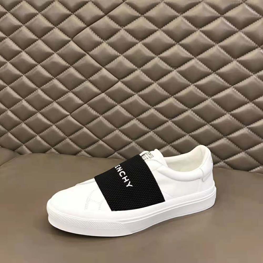 Givenchy Women Sneakers in Leather with Givenchy Webbing-White - image 7