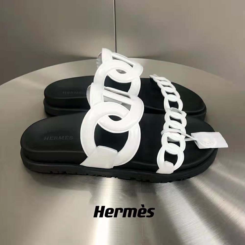 Hermes Women Extra Sandal in Nappa Leather-White - image 6