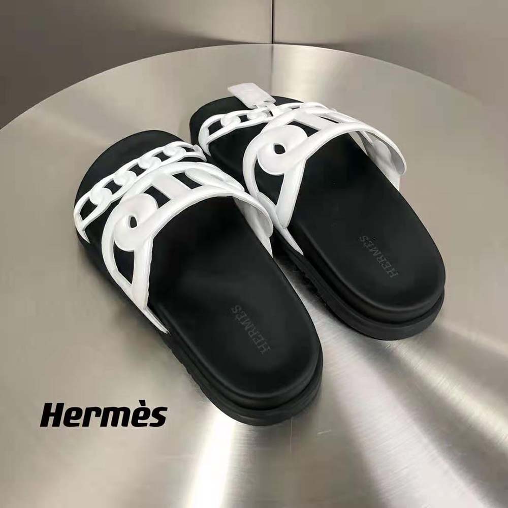 Hermes Women Extra Sandal in Nappa Leather-White - image 7