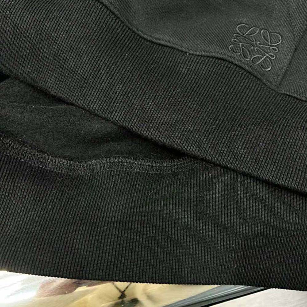 Loewe Women Bo Mouse Embroidered Hoodie in Cotton-Black - image 7