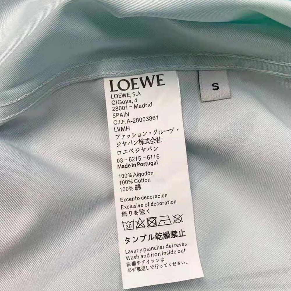 Loewe Women Chihiro Shirt in Cotton-Lime - image 9