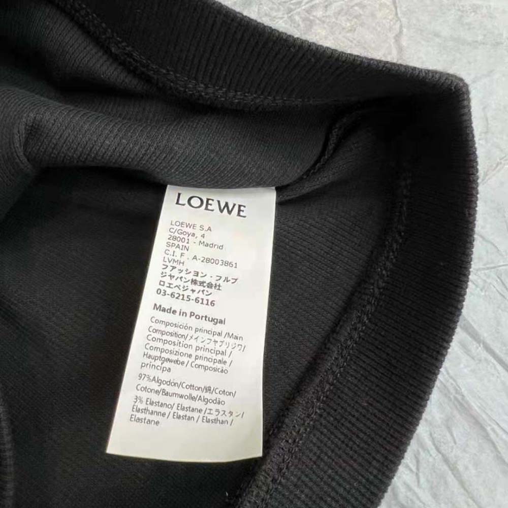 Loewe Women Cropped Anagram Tank Top in Cotton-Black - image 8