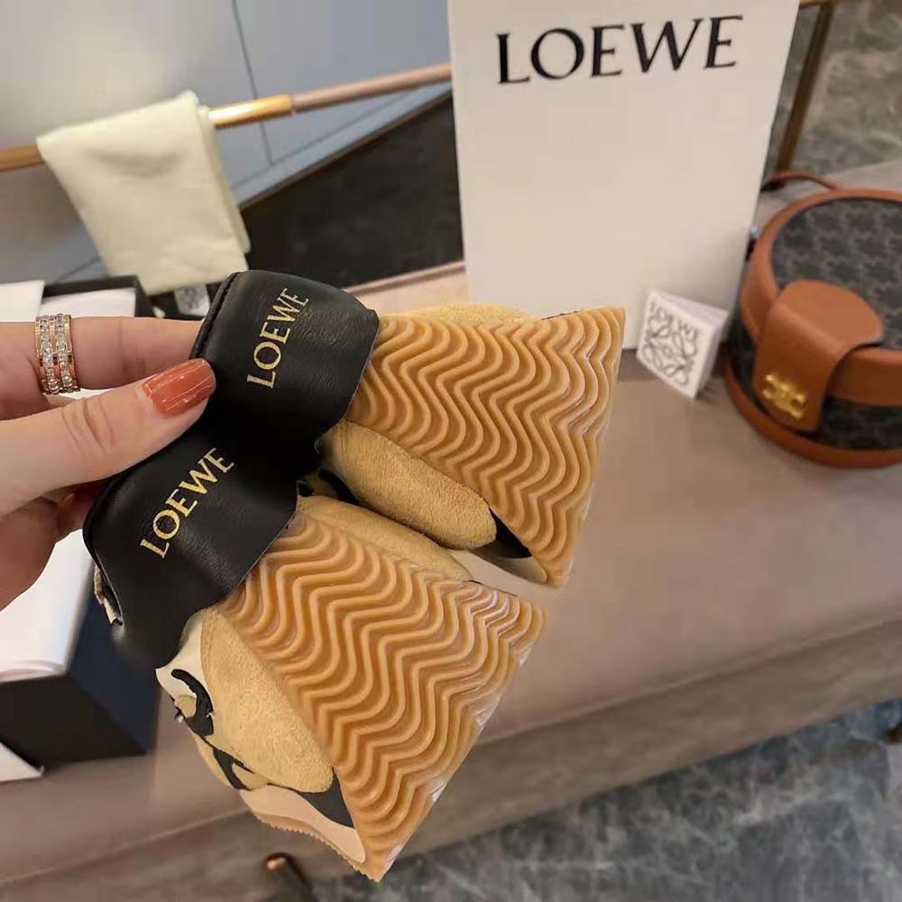 Loewe Women Flow Runner in Suede-Brown - image 6