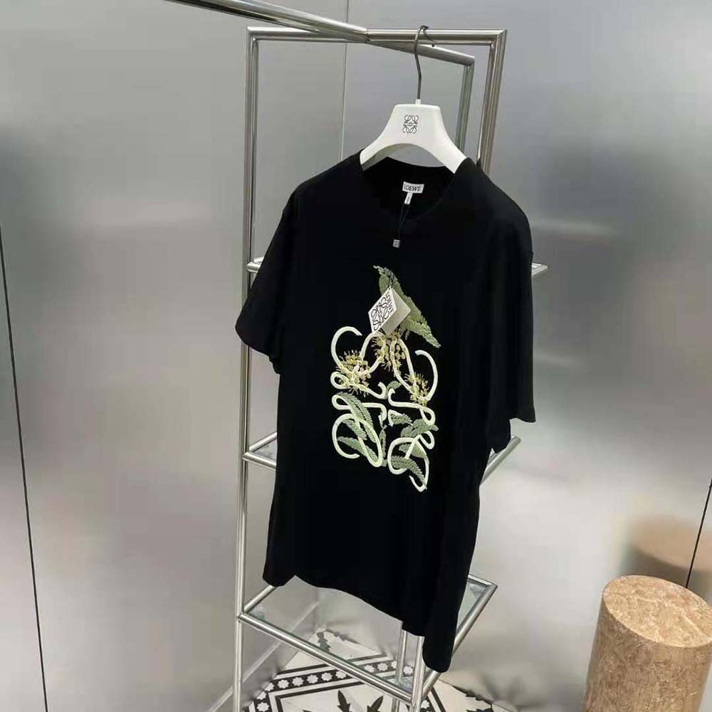 Loewe Women Herbarium Anagram T-shirt in Cotton-Black - image 5