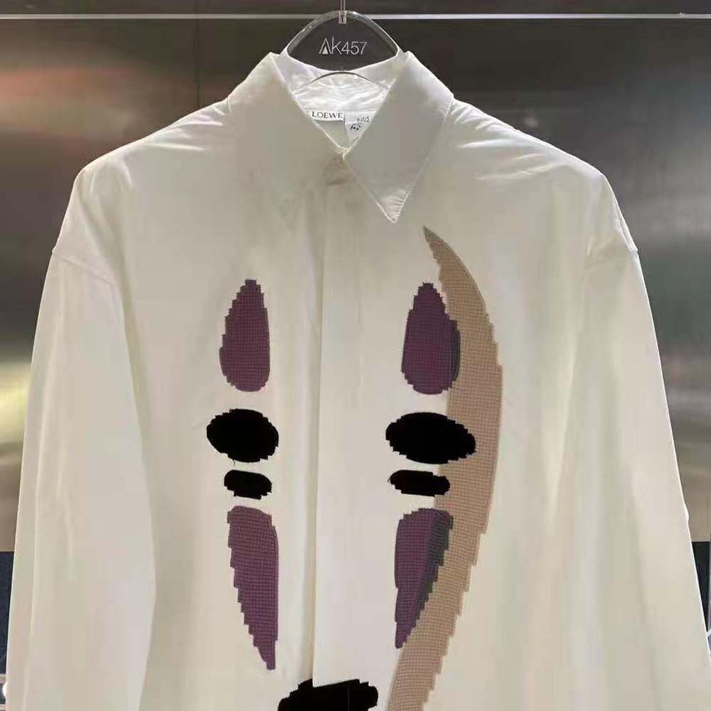 Loewe Women Kaonashi Shirt in Cotton-White - image 4