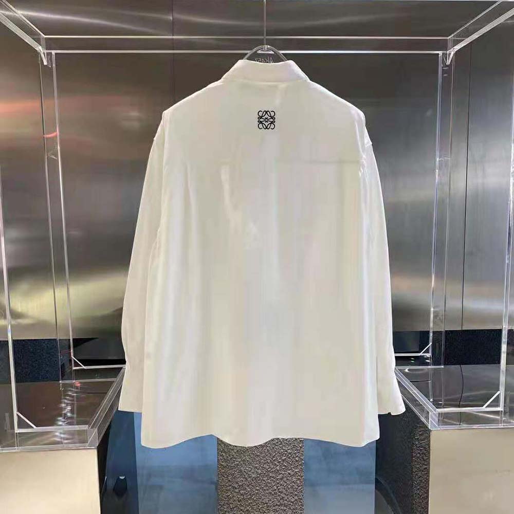 Side angle showing relaxed silhouette of Loewe Women Kaonashi Shirt