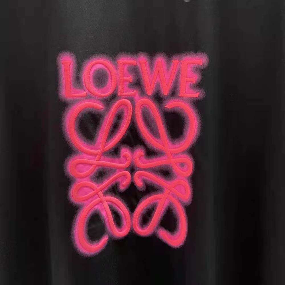 Loewe Women LOEWE Neon T-shirt in Cotton-Black/Pink - image 5