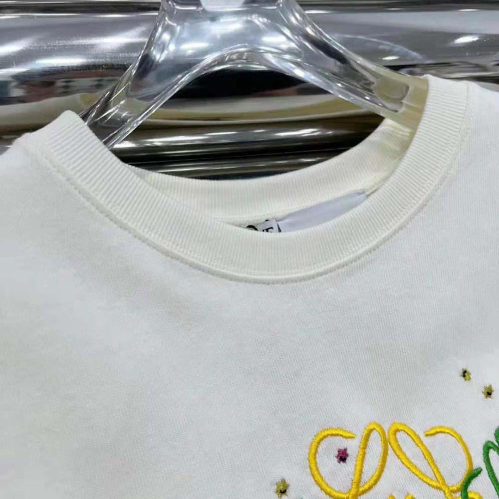 Loewe Men Susuwatari Anagram T-Shirt in Cotton-Beige - image 8