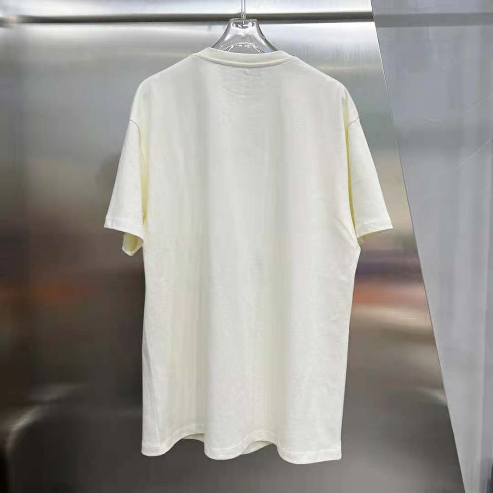 Side profile showing fit of Loewe Men Susuwatari Anagram T-shirt