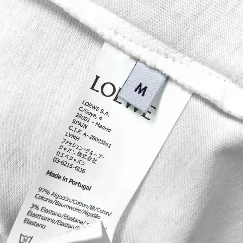 Loewe Men Twin Dog Print T-shirt in Cotton-White - image 8