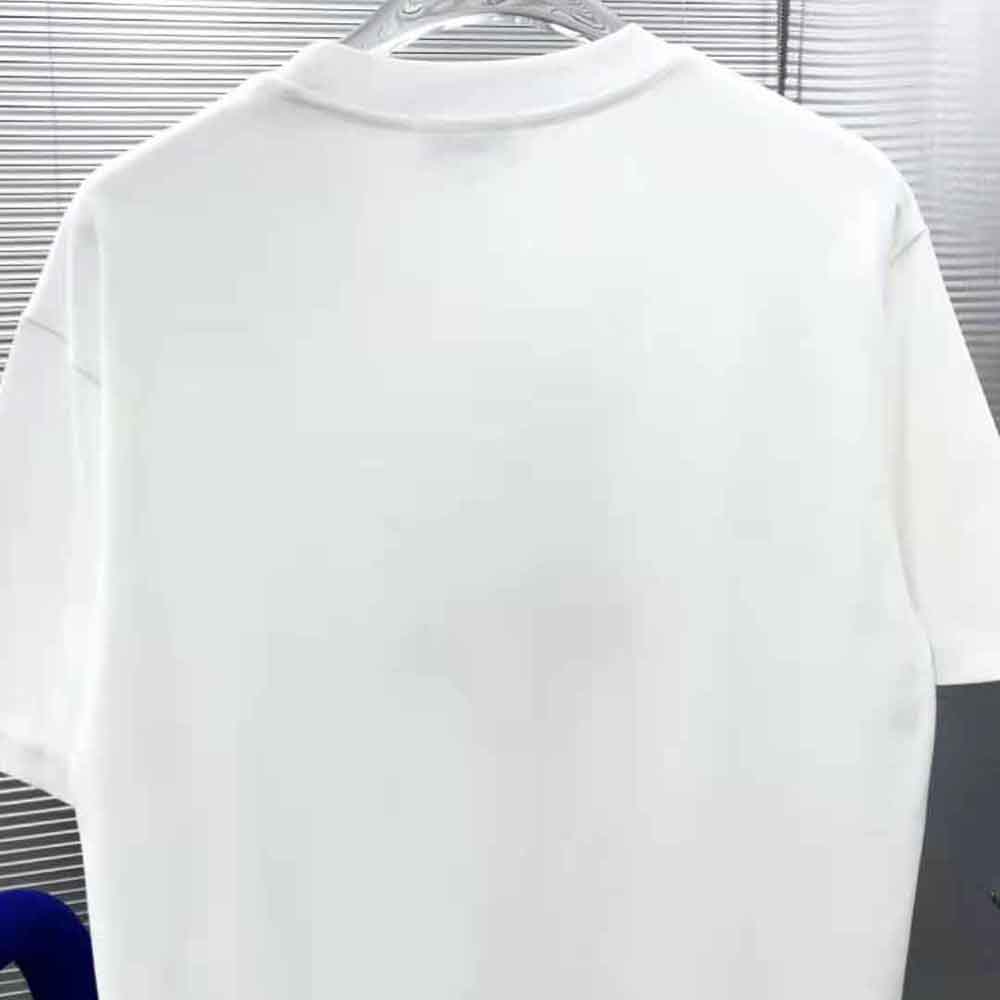 Loewe Men Twin Dog Print T-shirt in Cotton-White - image 4