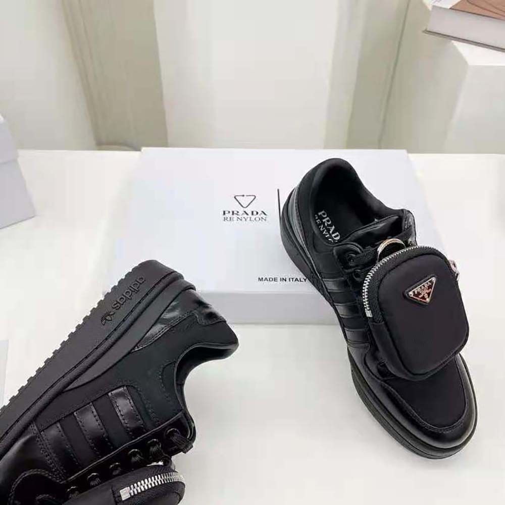 Prada Women Adidas for Prada Re-Nylon Forum Sneakers-Black - image 8