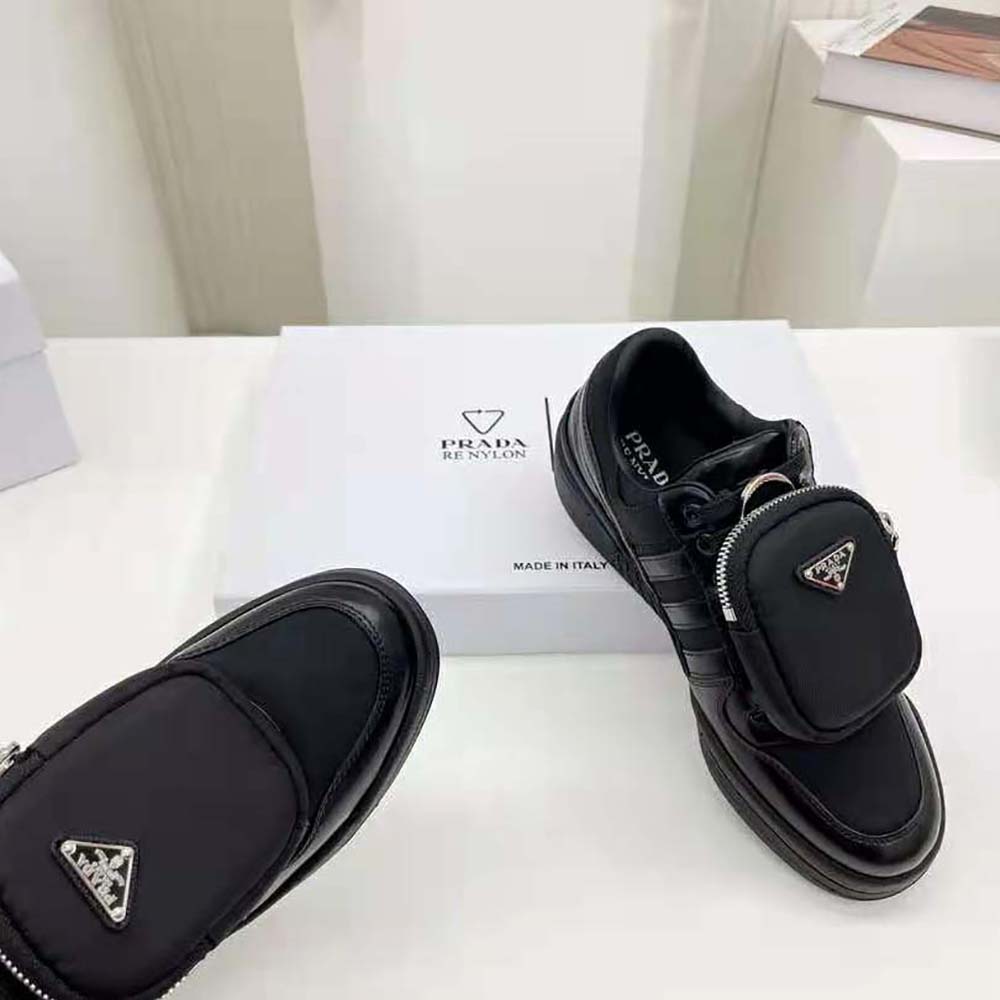 Prada Women Adidas for Prada Re-Nylon Forum Sneakers-Black - image 9