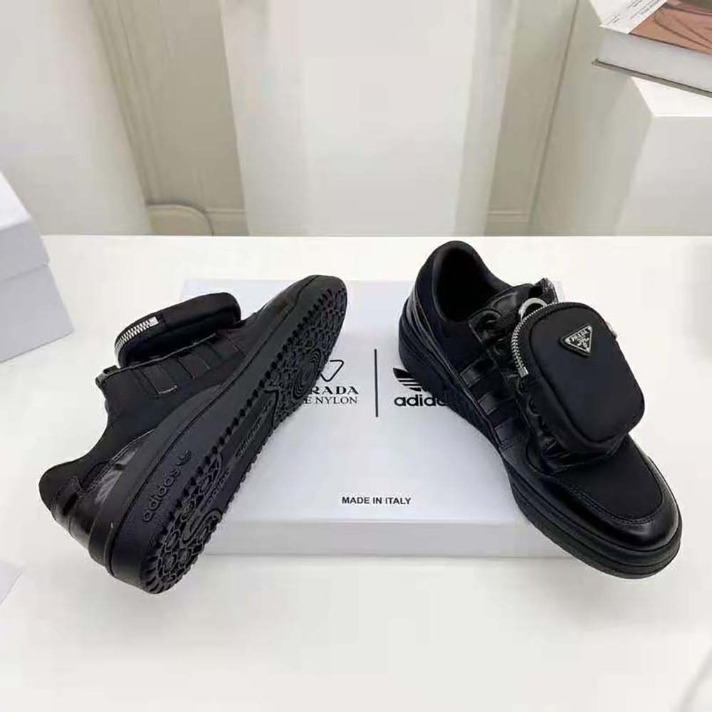 Prada Women Adidas for Prada Re-Nylon Forum Sneakers-Black - image 6